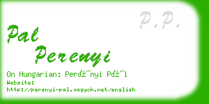 pal perenyi business card